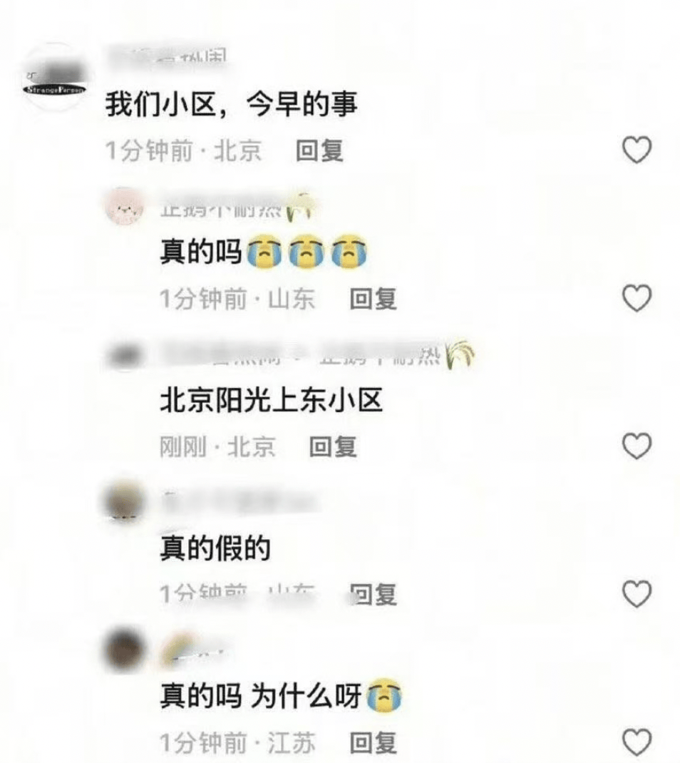 知名艺人于朦胧被传在北京一小区坠楼去世,物业证实凌晨有人坠楼,事发现场图疑曝光