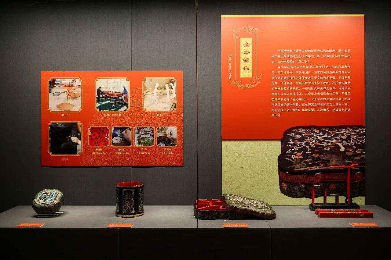60余件金漆镶嵌珍品亮相!“华冠群芳”特展在棠美术馆开幕